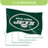 3'x5' Single Sided Flag w/ 2 Grommets, New York Jets