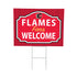 Calgary Flames Coroplast Yard Sign, "Fans Welcome"