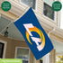 Los Angeles Rams Single Sided Flag with 2 Grommets, 3'x5'