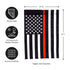 Thin Red Line House Applique Flag