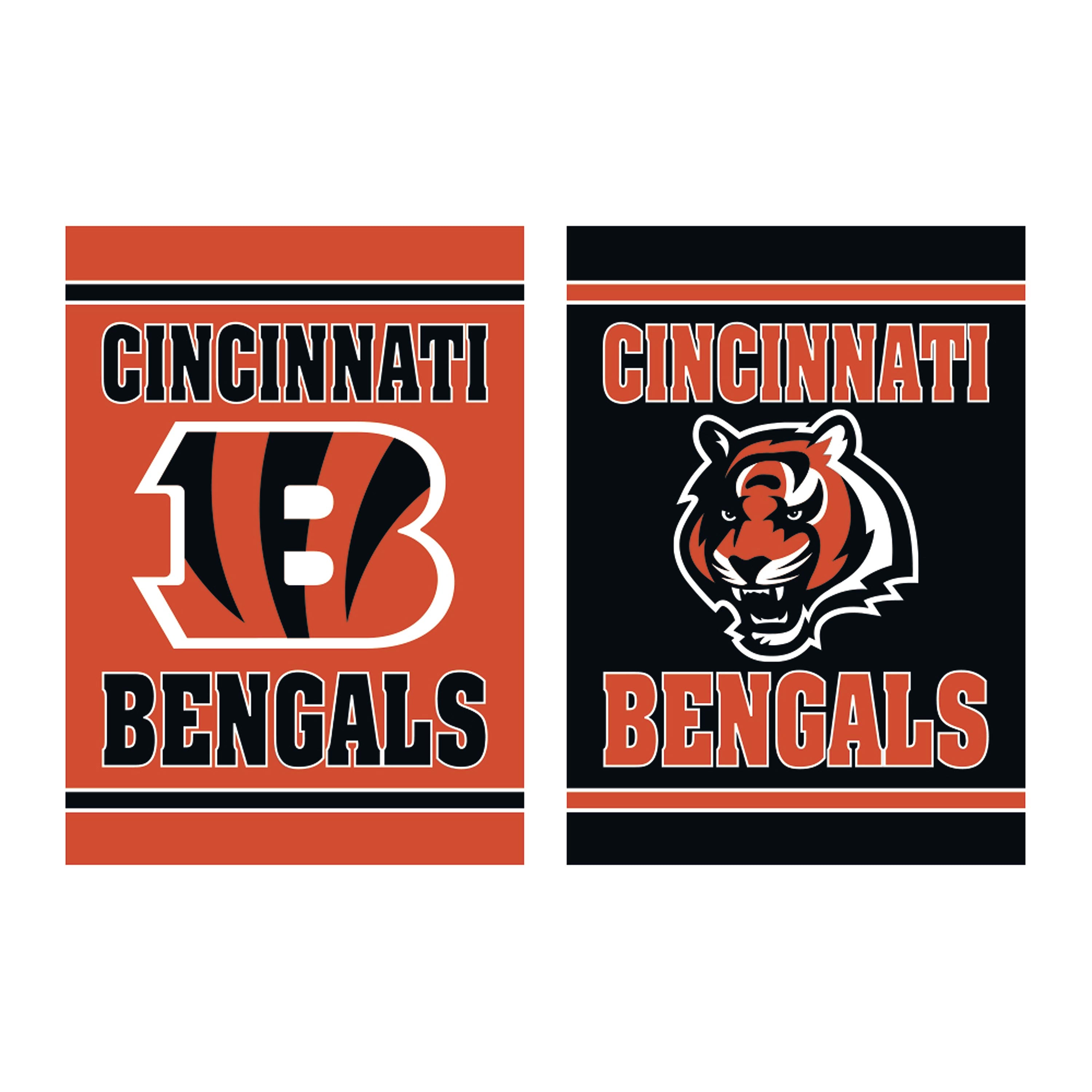 Embossed Suede Flag, House Size, Cincinnati Bengals
