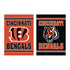 Embossed Suede Flag, House Size, Cincinnati Bengals