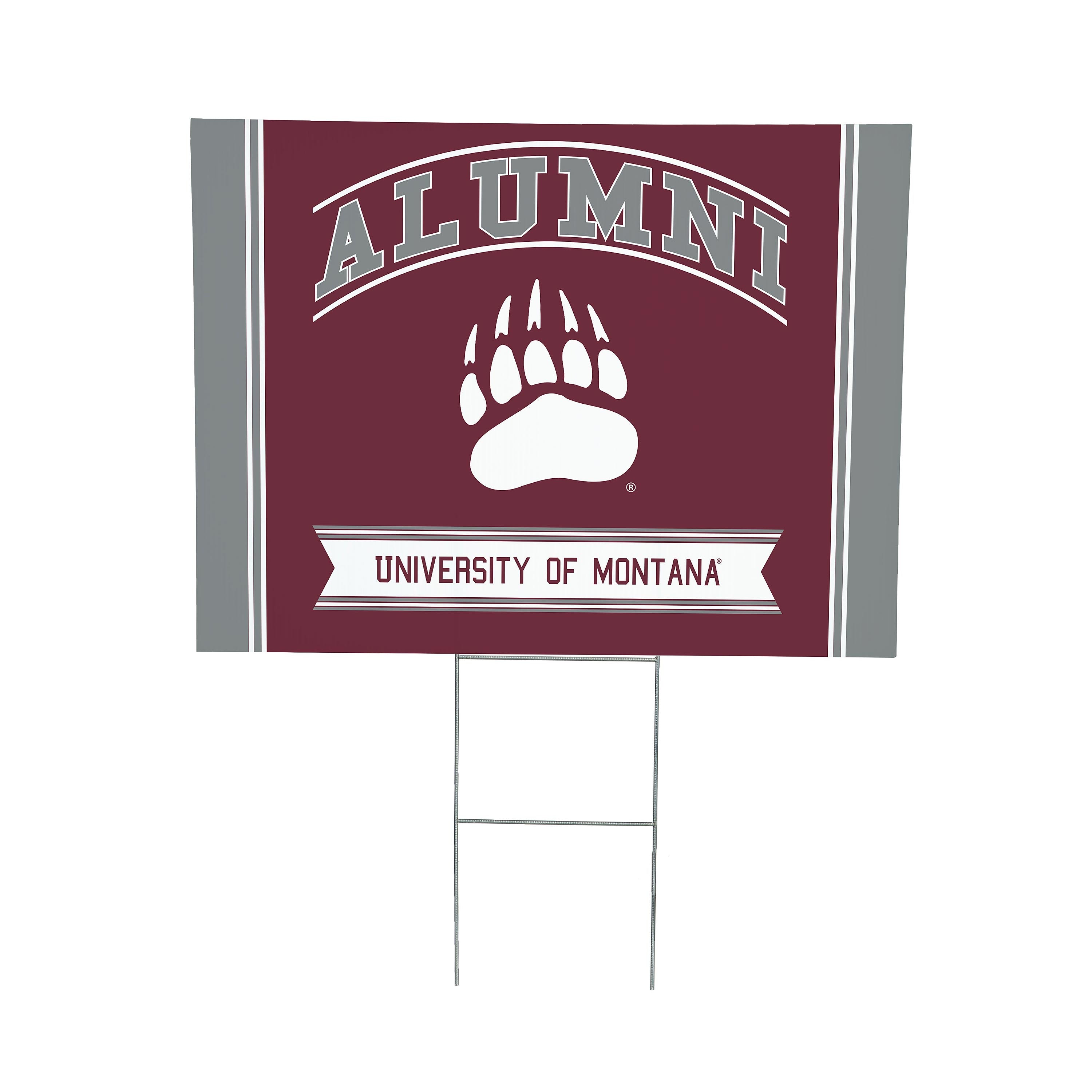 University of Montana Coroplast Yard Sign Alumni