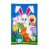 Happy Easter Bunny and Carrot Applique House Flag