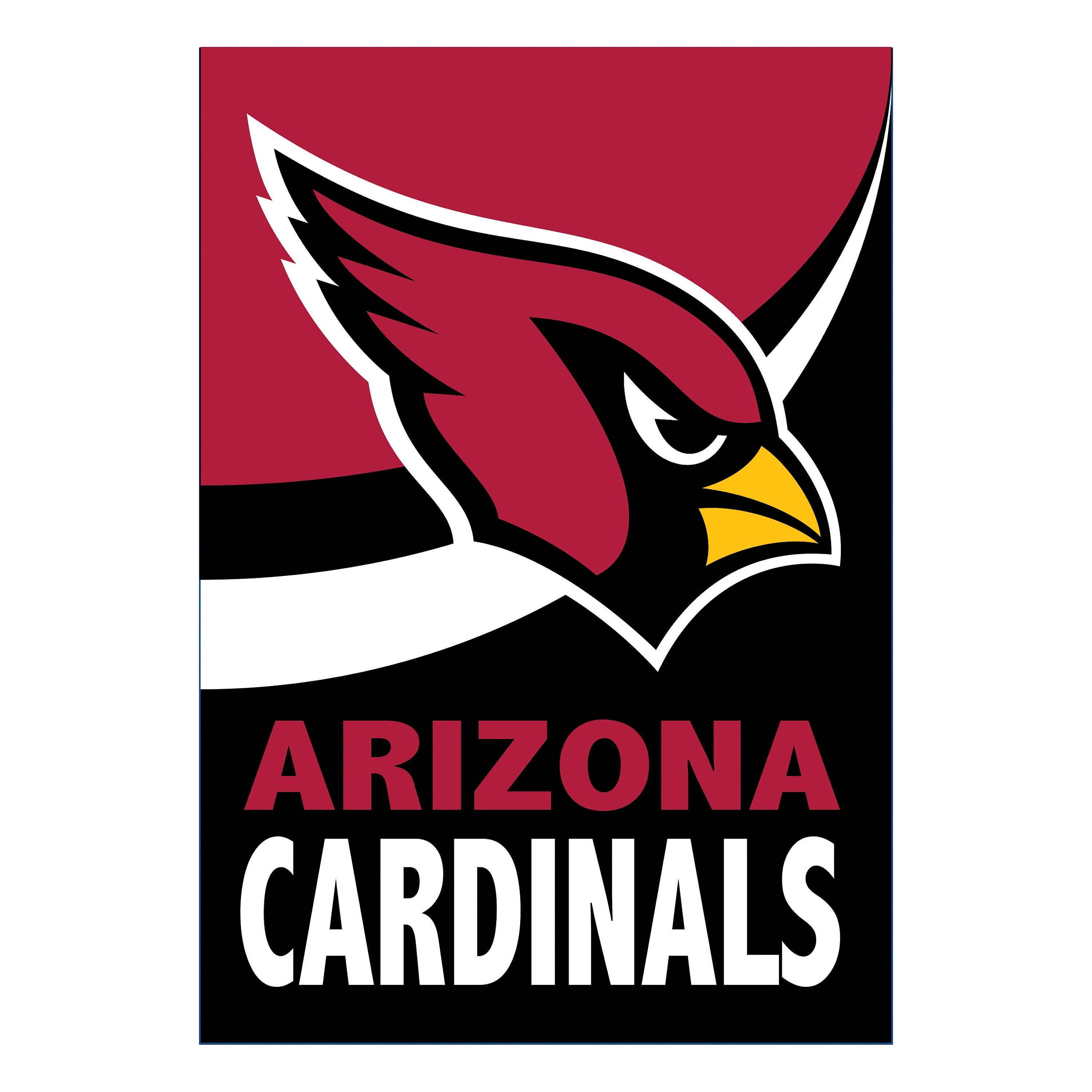 Arizona Cardinals Burlap House Flag