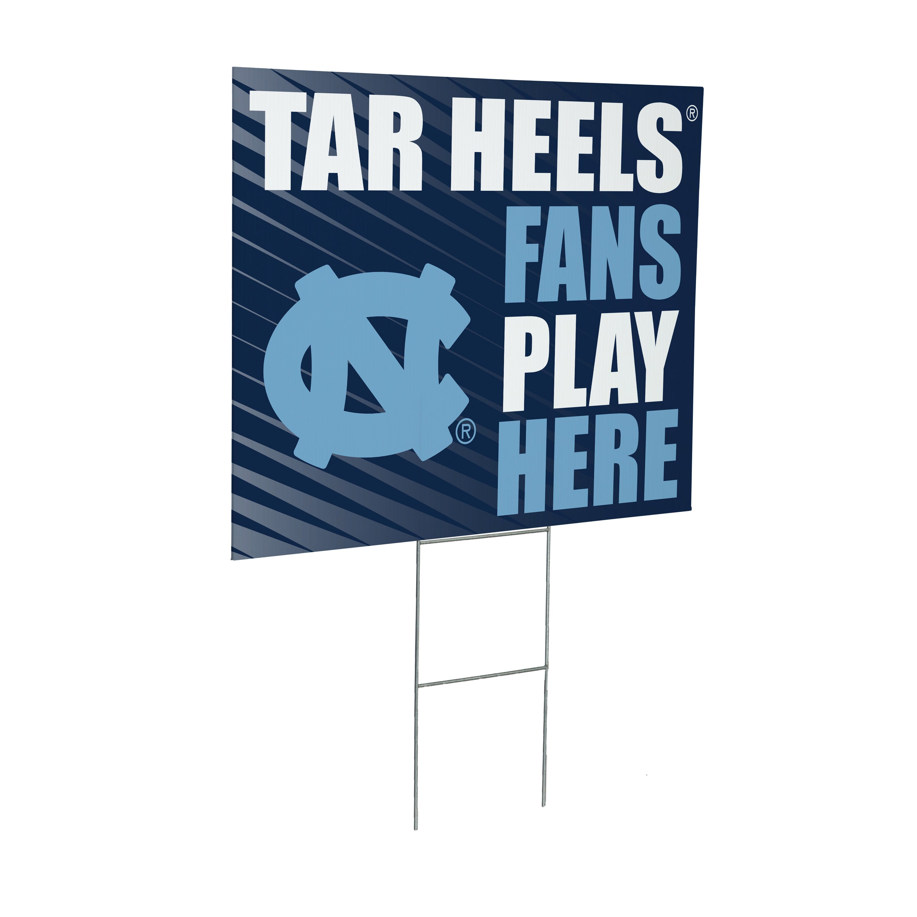 University of North Carolina Coroplast Yard Sign "Fans Play Here"