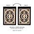Cambridge Monogram Garden Applique Flag, Letter G