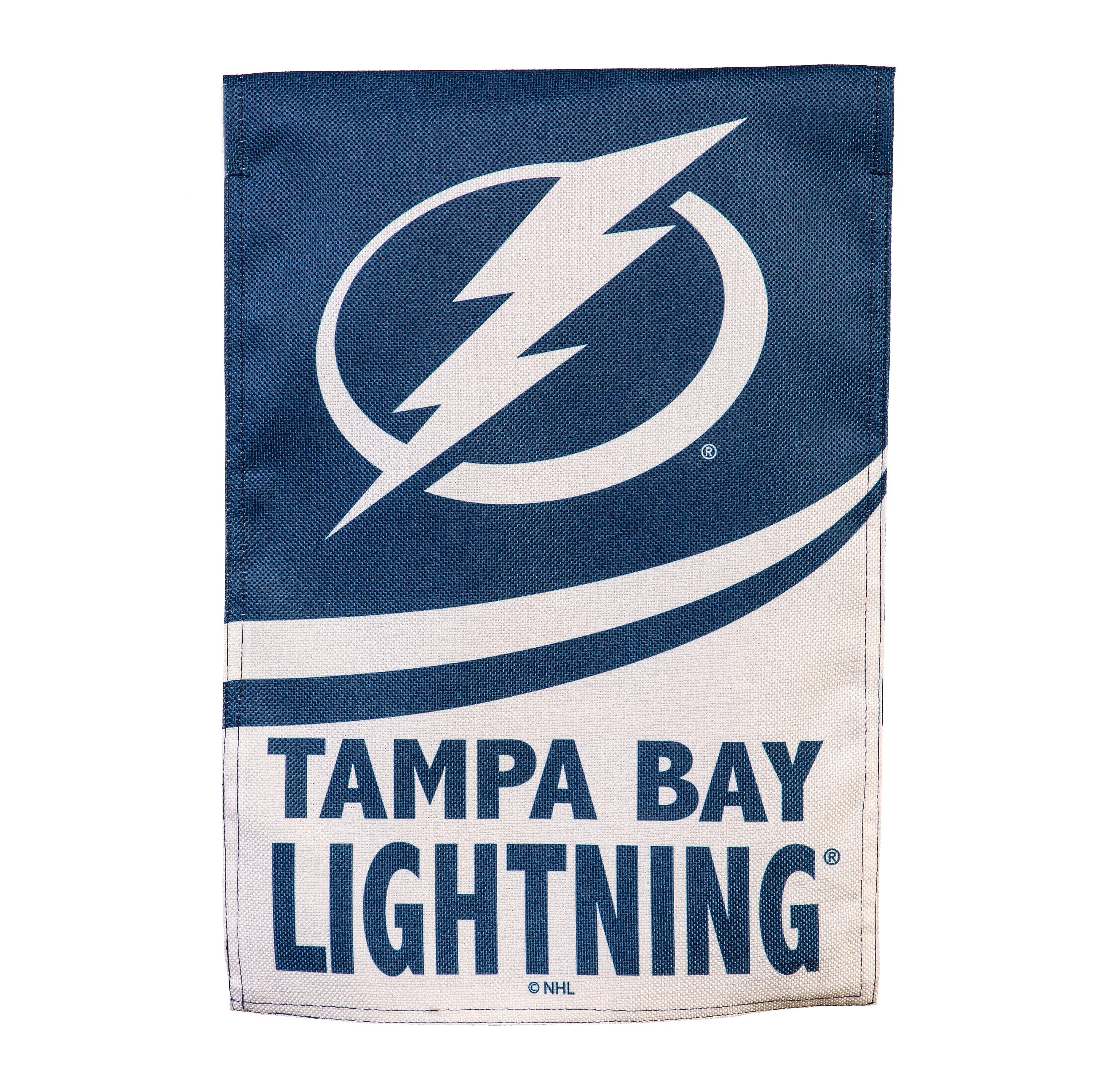 Tampa Bay Lightning Burlap Garden Flag