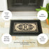 Cambridge Monogram Burlap Sassafras Switch Mat, Letter R