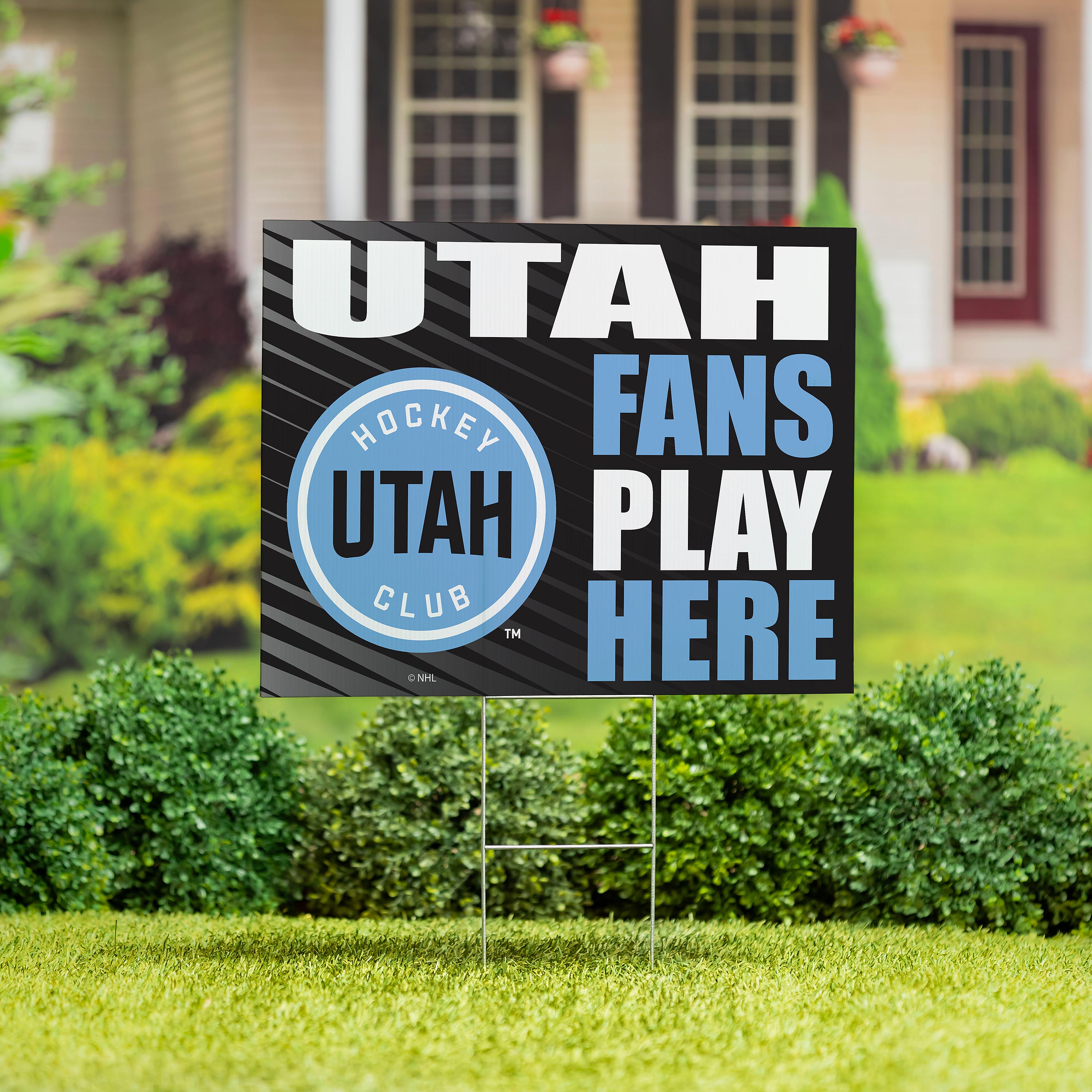Utah Hockey Club Coroplast Yard Sign "Fans Play Here"