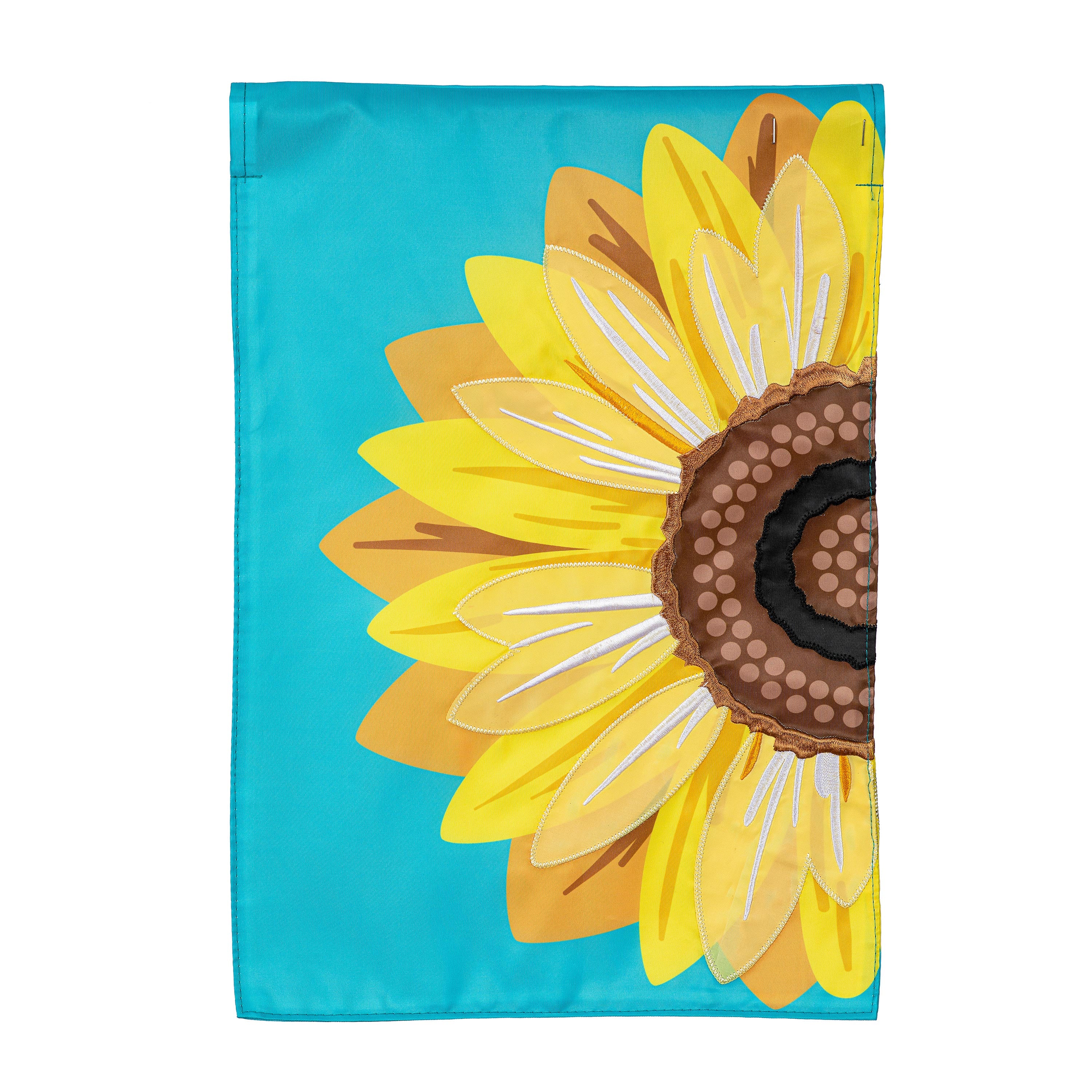 Sunflower Basic Applique Garden Flag
