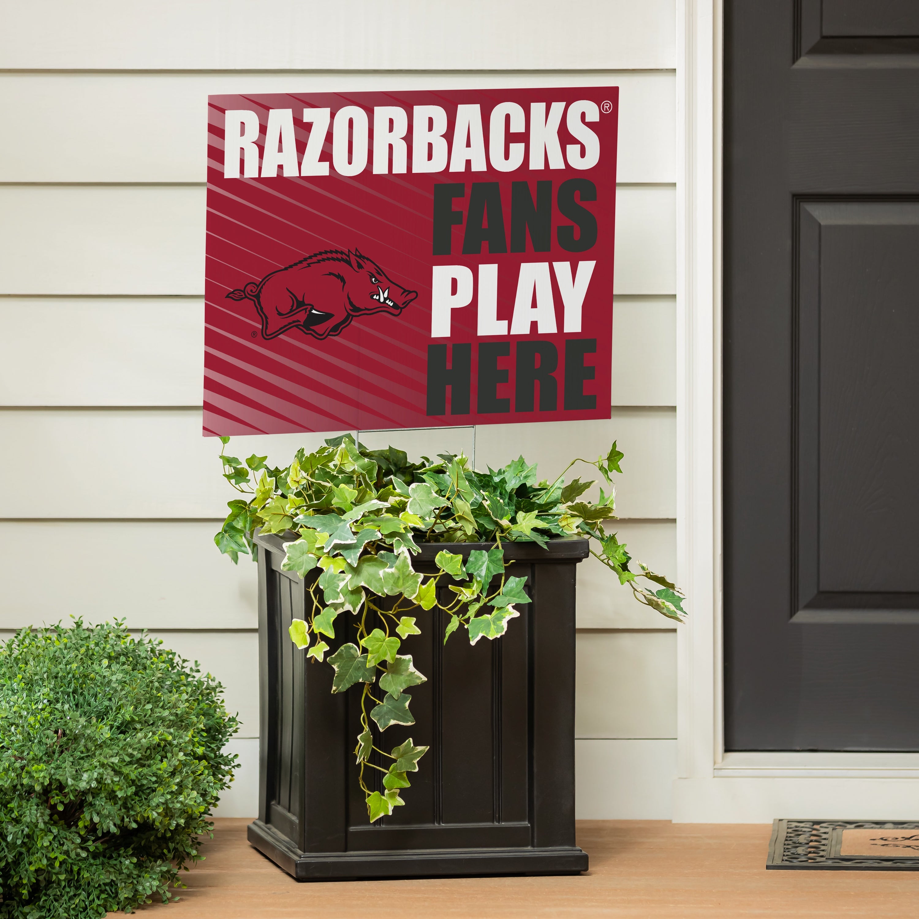 University of Arkansas Coroplast Yard Sign "Fans Play Here"