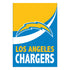 Los Angeles Chargers Burlap Flag House Size