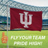 3'x5' Single Sided Flag w/ 2 Grommets, Indiana University