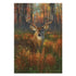 Gazing Autumn Buck Suede Garden Flag