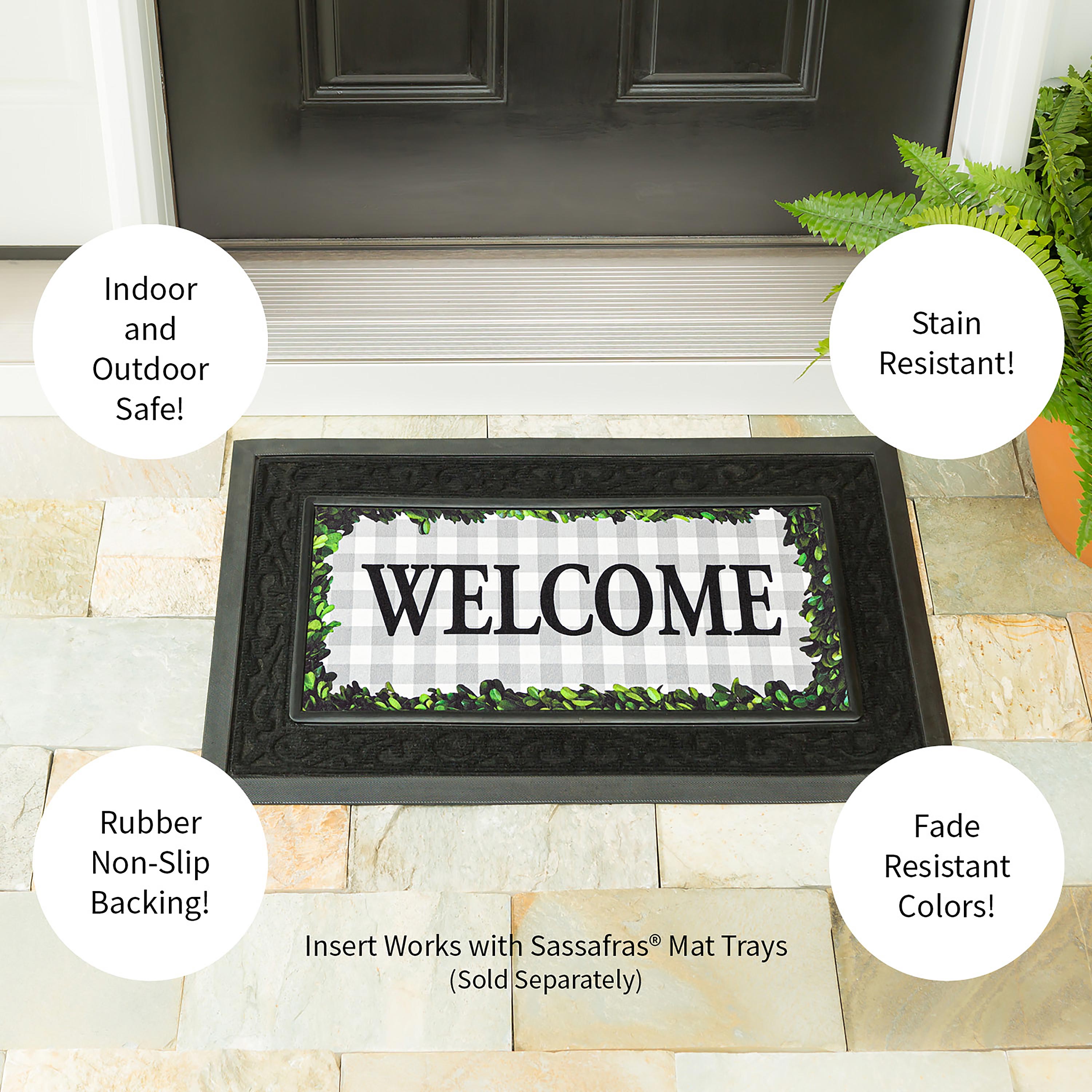 Boxwood Framed Plaid Sassafras Switch Mat