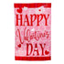 Happy Valentine's Day Hearts Applique House Flag