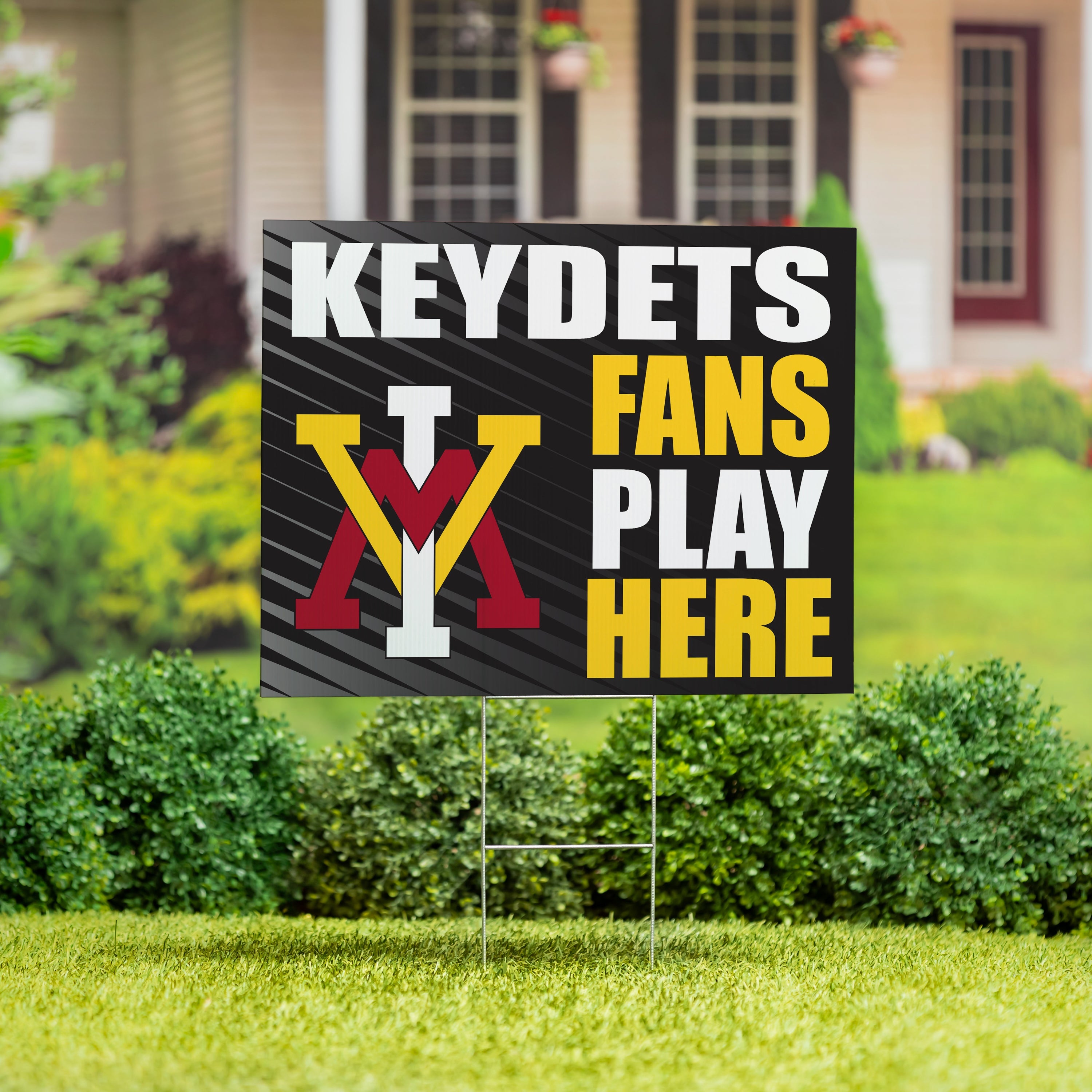 Virginia Military Institute Coroplast Yard Sign "Fans Play Here"
