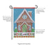 Gingerbread Home Sweet Home Applique Garden Flag