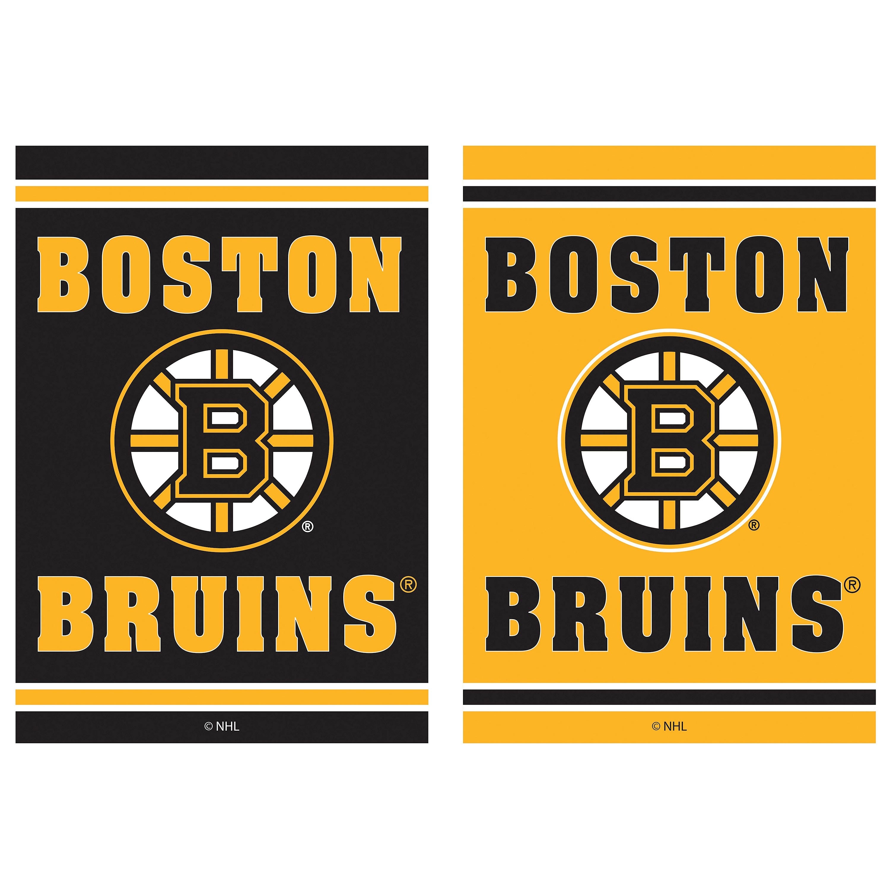 Embossed Suede Flag, House Size, Boston Bruins
