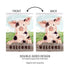 Spotted Pig Garden Suede Flag