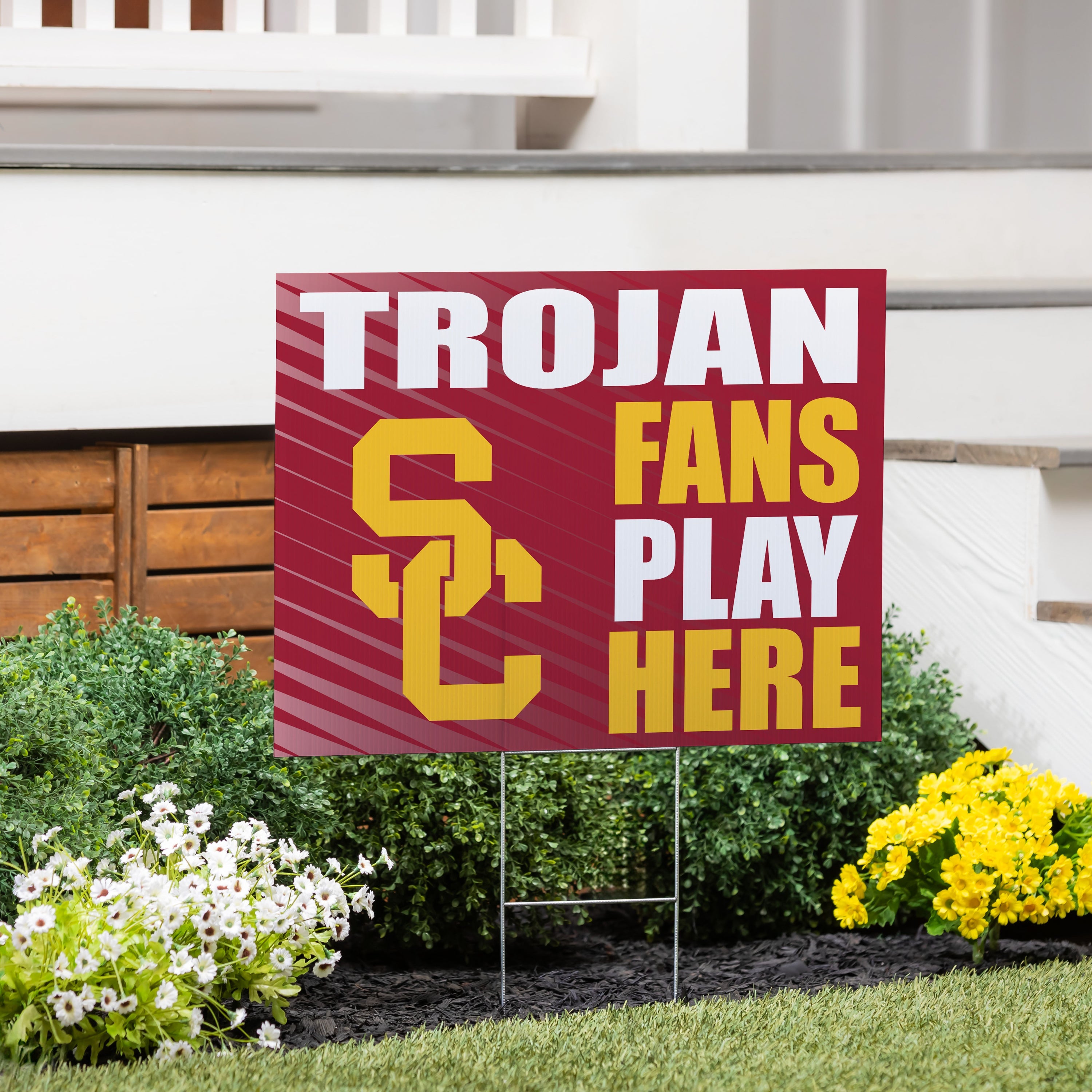 University of Southern California Coroplast Yard Sign "Fans Play Here"