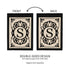 Cambridge Monogram Garden Applique Flag, Letter S