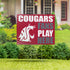 Washington State University Coroplast Yard Sign "Fans Play Here"