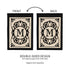 Cambridge Monogram Garden Applique Flag, Letter M