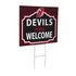 New Jersey Devils Coroplast Yard Sign, "Fans Welcome"