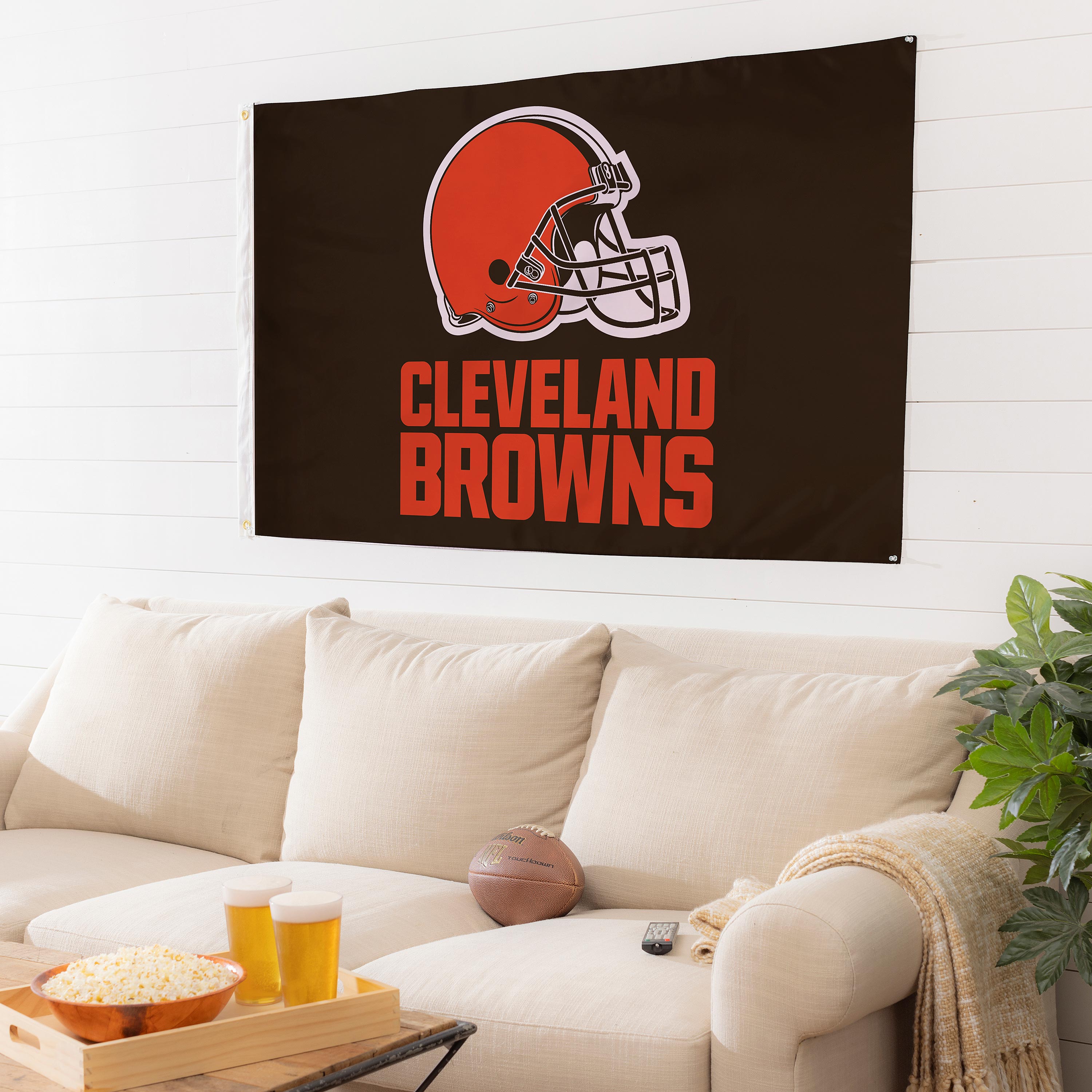 3'x5' Single Sided Flag w/ 2 Grommets, Cleveland Browns