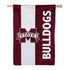 Double-Sided Embellished NCAA College Team Pride Applique House Flag, Mississippi State