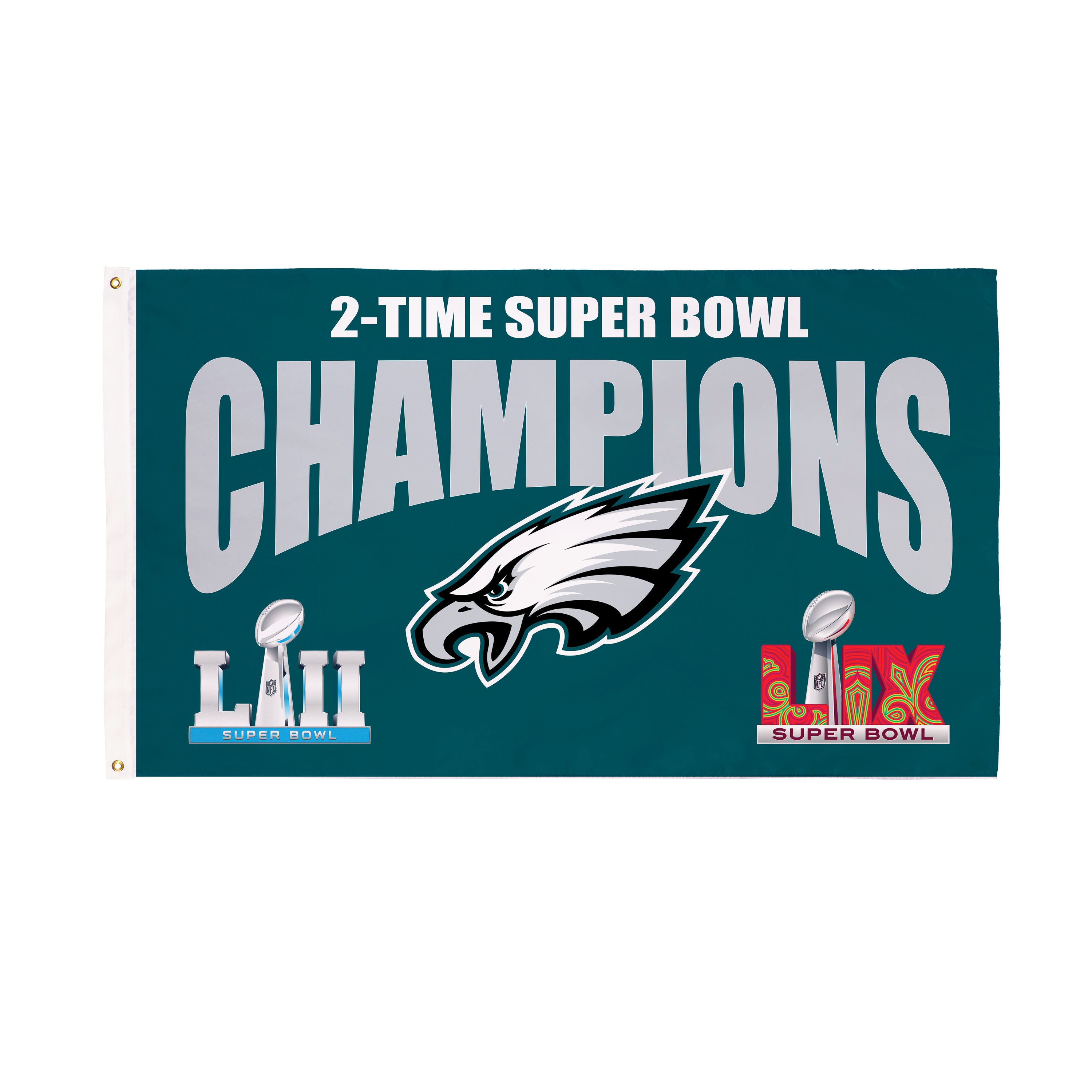 Philadelphia Eagles Multi-Win Super Bowl Champions Football 3x5 Flag
