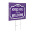 Texas Christian University Coroplast Yard Sign, "Fans Welcome"
