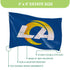 Los Angeles Rams Single Sided Flag with 2 Grommets, 3'x5'