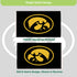 University of Iowa Single Sided Estate Flag with 2 Grommets, 3'x5'