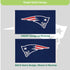 3'x5' Single Sided Flag w/ 2 Grommets, New England Patriots
