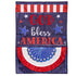 Patriotic God Bless America Applique Garden Flag