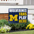 University Of Michigan Coroplast Yard Sign "Fans Play Here"