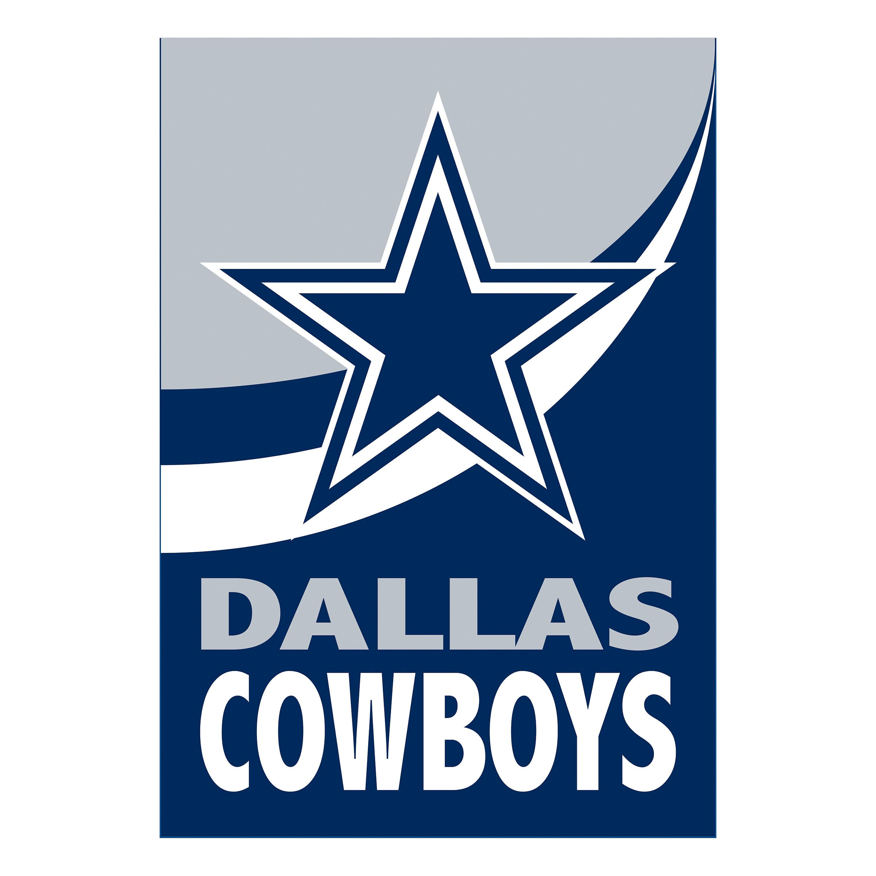 Dallas Cowboys Burlap House Flag