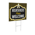 Appalachian State University Coroplast Yard Sign, "Fans Welcome"