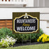 Appalachian State University Coroplast Yard Sign, "Fans Welcome"