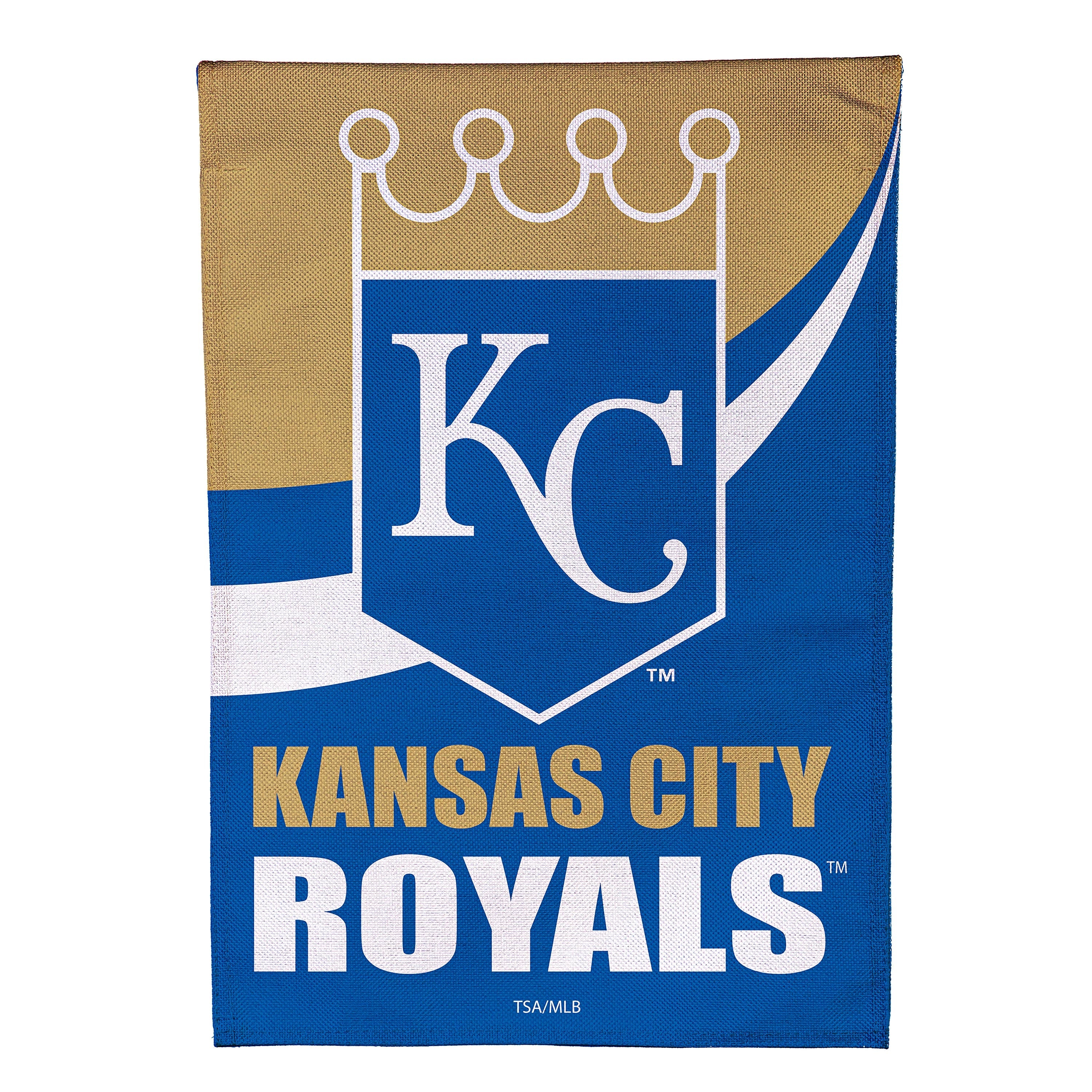 Kansas City Royals Burlap Garden Flag