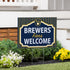 Milwaukee Brewers Coroplast Yard Sign, "Fans Welcome"