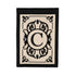 Cambridge Monogram Garden Applique Flag, Letter C