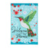 Hummingbird Welcome Applique House Flag