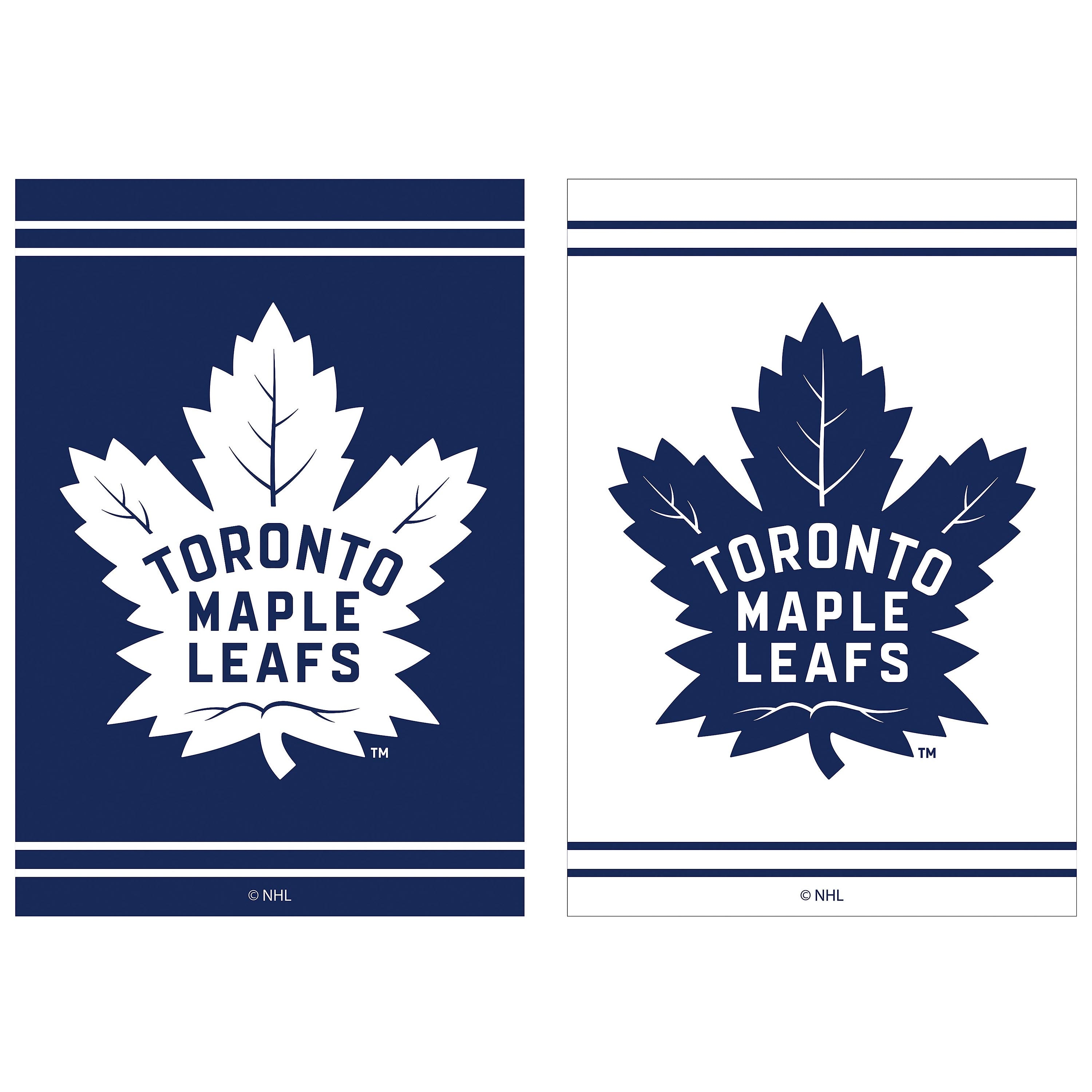 Embossed Suede Flag, House Size, Toronto Maple Leafs