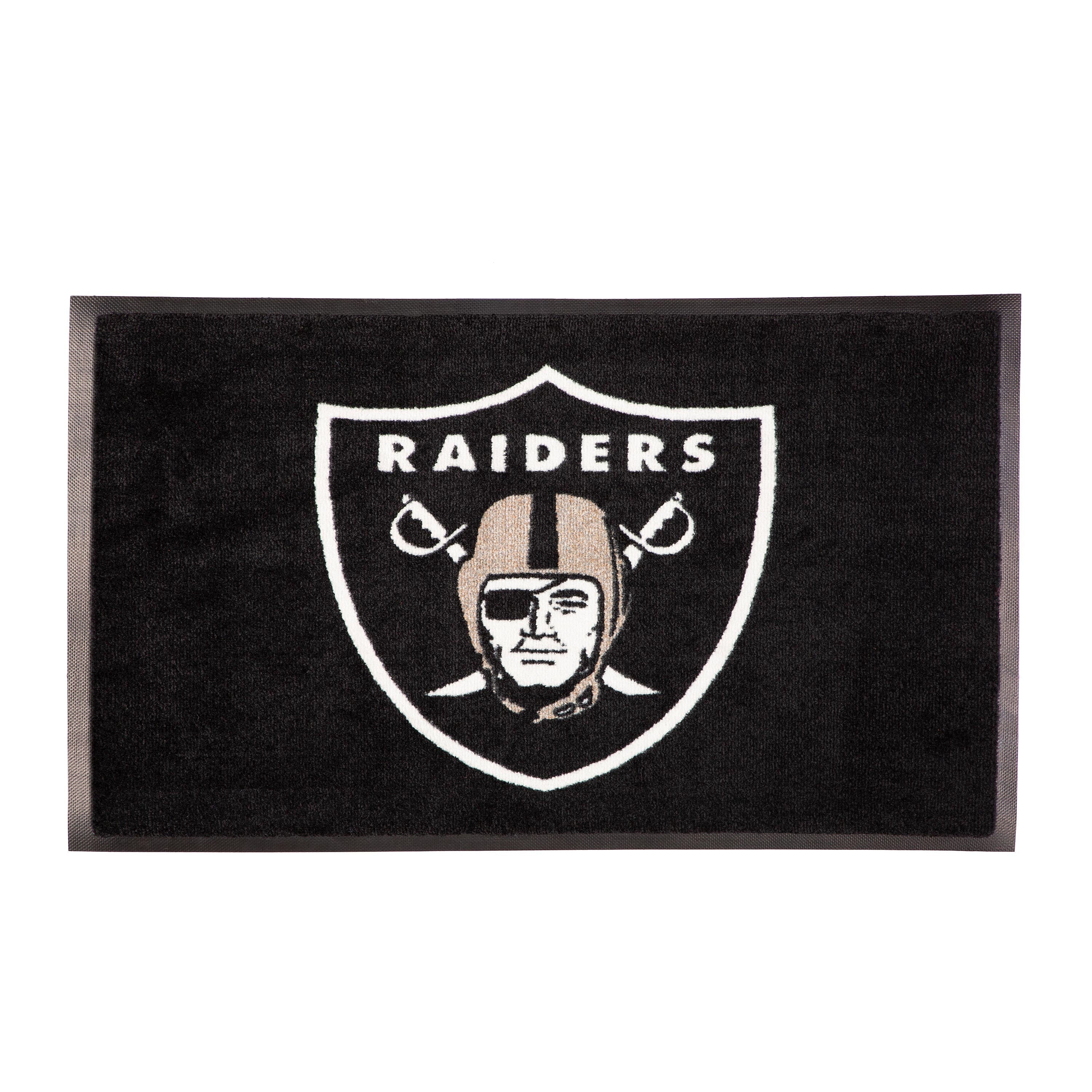 3'x5'  Large USA Indoor Outdoor Outdoor Entryway Mat, Las Vegas Raiders