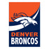 Denver Broncos Burlap Flag House Size