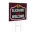 Chicago Blackhawks Coroplast Yard Sign, "Fans Welcome"